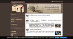 Desktop Screenshot of biblioteka.mszana-dolna.pl