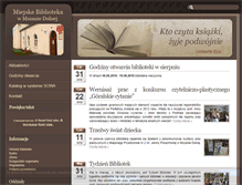 Tablet Screenshot of biblioteka.mszana-dolna.pl